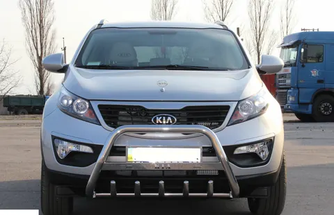 Кенгурятник WT004 (нерж) для Kia Sportage 2010-2015 рр — Kia Sportage 2010-2015 гг. DianaParts
