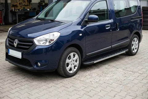 Бокові пороги Duru (2 шт., Алюміній) для Dacia Dokker 2013-2022 рр — Dacia Dokker 2013-2022 гг. DianaParts