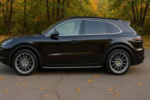 Бокові пороги підніжки (2 шт., алюміній) для Porsche Cayenne 2018- рр — Porsche Cayenne 2018- гг. DianaParts