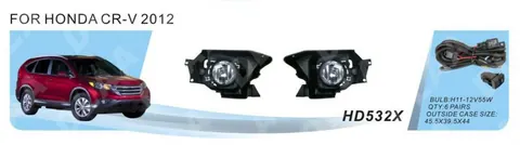 Противотуманки 2012-2014 (галогенні) для Honda CRV рр — Honda CRV 2012-2016 гг. DianaParts