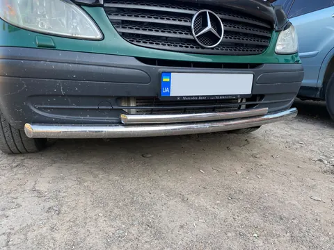 Передній захист ST014 (нерж) 60/42мм для Mercedes Viano 2004-2014 рр — Mercedes Viano 2004-2014 гг. DianaParts