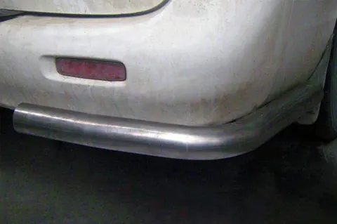 Задні кути AK003 (2 шт., нерж.) для Hyundai H200, H1, Starex 1998-2007 рр — Hyundai H200, H1, Starex 1998-2007 гг. DianaParts