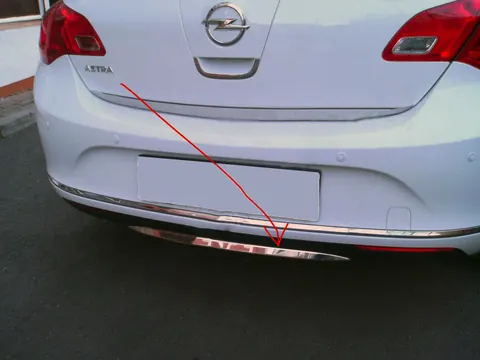 Кромка бампера (нерж) для Opel Astra J 2009-2015 рр — Opel Astra J 2009-2015 гг. DianaParts