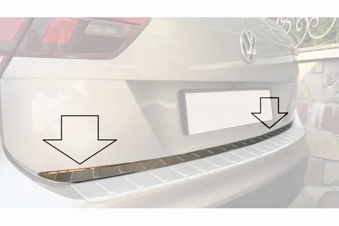Кромка багажника (нерж) Carmos - Турецька сталь для Volkswagen Tiguan 2016-2023 рр — Volkswagen Tiguan 2016-2023 гг. DianaParts