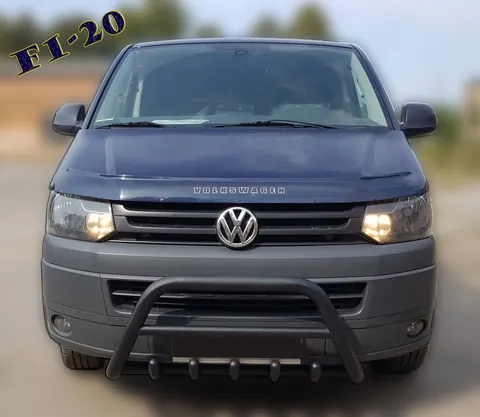 Кенгурятник WT003 Black (нерж) для Volkswagen T5 2010-2015 рр — Volkswagen T5 2010-2015 гг. DianaParts