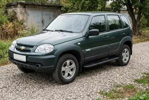 Бокові пороги Bosphore Black (2 шт., алюміній) для Chevrolet Niva 1998-2020 рр — Chevrolet Niva 1998-2020 гг. DianaParts
