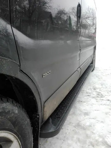 Бокові пороги Allmond Black (2 шт., алюміній) Довга база для Opel Vivaro 2001-2015 рр — Opel Vivaro 2001–2015 гг. DianaParts