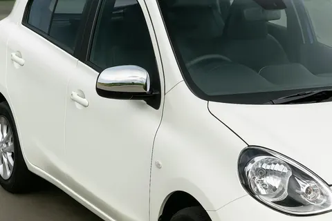 Накладки на дзеркала (2 шт., нерж) OmsaLine - Італійська нержавійка для Nissan Note 2012-2020 рр — Nissan Note 2012-2020 гг. DianaParts