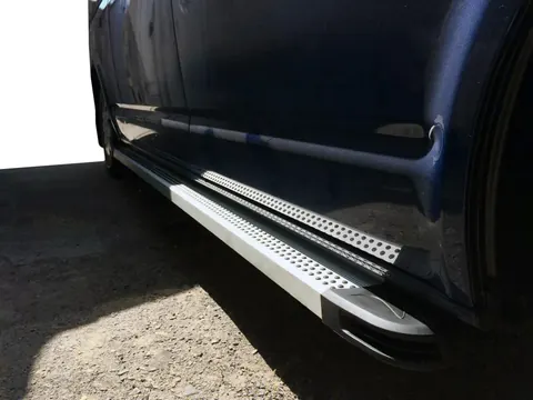 Бокові пороги Maya V2 (2 шт., алюміній) Коротка база для Volkswagen T5 Caravelle 2004-2010 рр — Volkswagen T5 Caravelle 2004-2010 гг. DianaParts