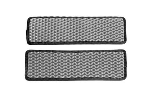 Килимки на пороги (2 шт, EVA, сірі) для Renault Master 2011-2023 рр — Renault Master 2011-2023 гг. DianaParts