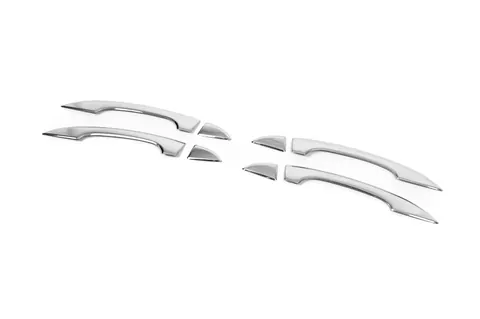 Накладки на ручки OmsaLine (4 шт, нерж) для Renault Megane IV 2016-2025 рр — Renault Megane IV 2016-2025 гг. DianaParts