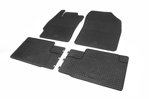 Гумові килимки (4 шт, Polytep) для Toyota Auris 2007-2012 рр — Toyota Auris 2007-2012 гг. DianaParts