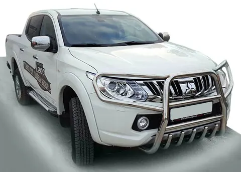 Бокові пороги X5-тип (2 шт., алюм) для Fiat Fullback 2016- рр — Fiat Fullback 2016- гг. DianaParts