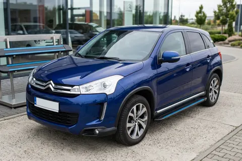 Бокові пороги Maya Blue (2 шт., алюміній) для Citroen C-4 Aircross 2012-2017 рр — Citroen C-4 Aircross 2012-2017 гг. DianaParts
