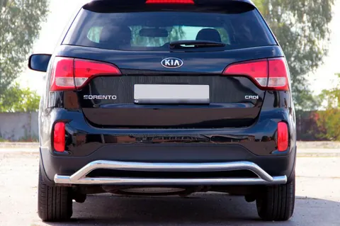 Задня дуга AK007-2 (нерж.) для Kia Sorento II XM 2009-2014 рр — Kia Sorento II XM 2009-2014 гг. DianaParts