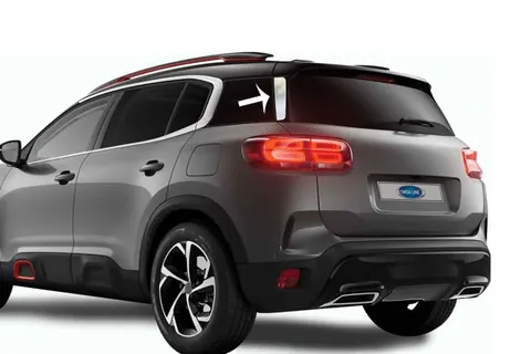 Хром накладки під спойлер (2 шт, нерж) для Citroen C5 Aircross 2017-2025 рр — Citroen C5 Aircross 2017-2025 гг. DianaParts