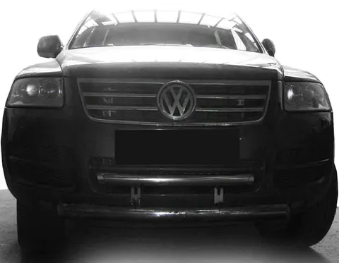 Кенгурятник ST013 (нерж) для Volkswagen Touareg 2002-2010 рр — Volkswagen Touareg 2002–2010 гг. DianaParts
