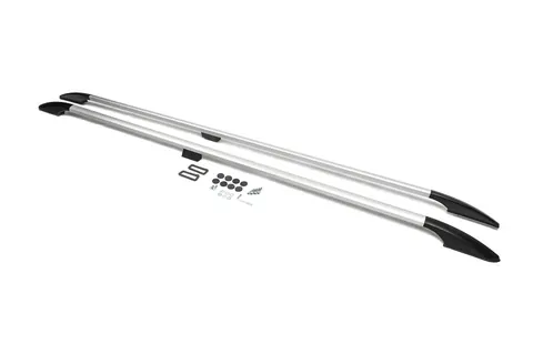 Рейлінги OmsaLine Solid (2 шт, сірі) коротка база для Ford Custom 2013-2022 рр — Ford Custom 2013-2022 гг. DianaParts