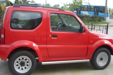 Бічні труби (2 шт., нерж) для Suzuki Jimny 1998-2018 рр — Suzuki Jimny 1998-2018 гг. DianaParts
