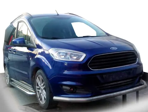 Передній захист ST008 (нерж) для Ford Courier 2014-2023 рр — Ford Courier 2014-2023 гг. DianaParts