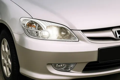 Накладка на фари (2 шт, пласт) для Honda Civic Sedan VII 2001-2006 рр — Honda Civic Sedan VII 2001-2006 гг. DianaParts