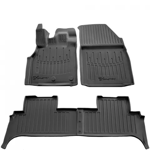Килимки Stingray 3D (4 шт, поліуретан) для Renault Scenic/Grand 2009-2016 рр — Renault Scenic/Grand 2009-2016 гг. DianaParts