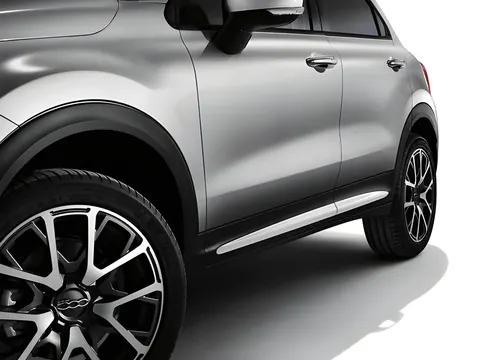 Молдинг дверний (4 шт) OmsaLine - Італійська нержавійка для Fiat 500X 2014-2024 рр — Fiat 500X 2014-2024 гг. DianaParts