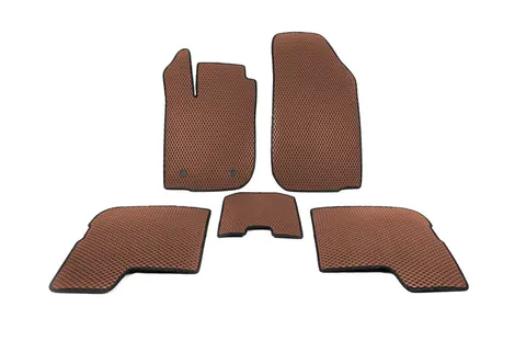 Килимки EVA (Коричневий) для Renault Logan I 2005-2008 рр — Renault Logan I 2005-2008 гг. DianaParts