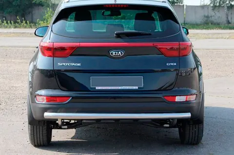 Задній захист AK002 (нерж) для Kia Sportage 2015-2021 рр — Kia Sportage 2015-2021 гг. DianaParts