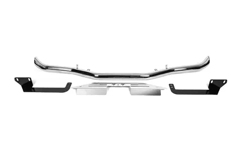 Задній захист Libao (2 шт, нерж) для Toyota Land Cruiser 90 Prado 1996-2002 рр — Toyota Land Cruiser 90 Prado 1996-2002 гг. DianaParts