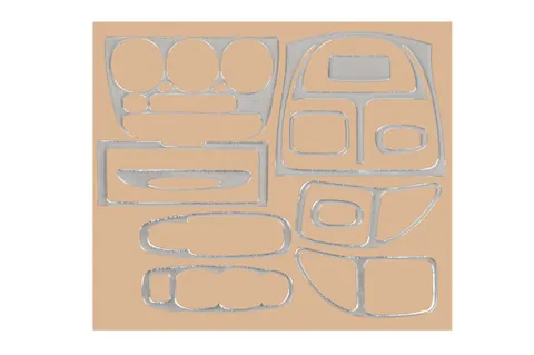 Накладки на панель (алюміній) для Hyundai Accent 2000-2006 рр — Hyundai Accent 2000-2006 гг. DianaParts