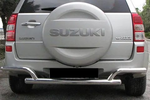 Задній захист AK005-2 (нерж) для Suzuki Grand Vitara 2005-2017 рр — Suzuki Grand Vitara 2005-2017 гг. DianaParts
