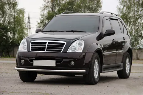 Передній захист ST008 (нерж) для SsangYong Rexton I 2001-2017 рр — SsangYong Rexton I 2001-2017 гг. DianaParts