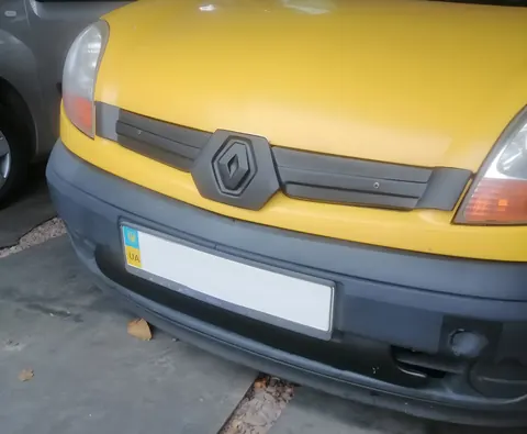 Зимова решітка верхня (2003-2008) Матова для Renault Kangoo рр — Renault Kangoo 1998-2008 гг. DianaParts