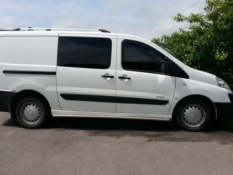 Бічні труби (2 шт., нерж) Ø60, коротка база для Citroen Jumpy 2007-2017 рр — Citroen Jumpy 2007-2017 гг. DianaParts