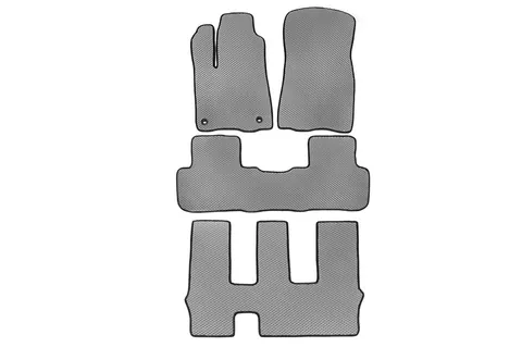 Килимки EVA (3 ряди, Сірий) для Toyota Highlander 2013-2019 рр — Toyota Highlander 2013-2019 гг. DianaParts