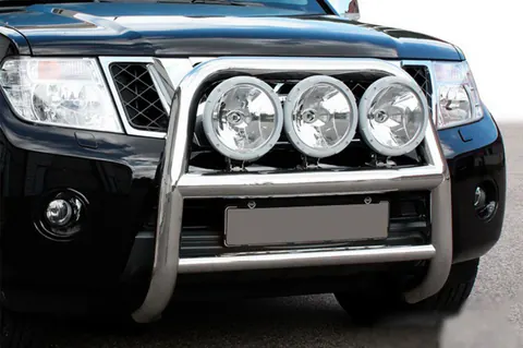 Кенгурятник WT018 (нерж) для Nissan Navara 2006-2015 рр — Nissan Navara 2006-2015 гг. DianaParts