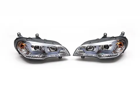 Передні фари (2 шт, світлі) для BMW X5 E70 2007-2013 рр — BMW X5 E70 2007-2013 гг. DianaParts