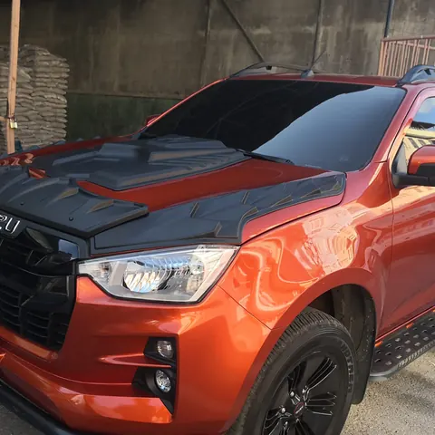 Накладка на капот (ABS) для Isuzu D-Max 2019- рр — Isuzu D-Max 2019- гг. DianaParts