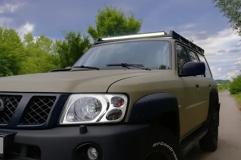 Накладки на фари (2001-2004, 2 шт.) для Nissan Patrol Y61 рр — Nissan Patrol Y61 1997-2011 гг. DianaParts
