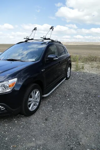 Бокові пороги Tayga Grey (2 шт., алюміній) для Mitsubishi Outlander 2006-2012 рр — Mitsubishi Outlander 2006-2012 гг. DianaParts