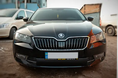 Зимова накладка на решітку (нижня) Глянцева для Skoda Superb 2015-2024 рр — Skoda Superb 2015-2024 гг. DianaParts