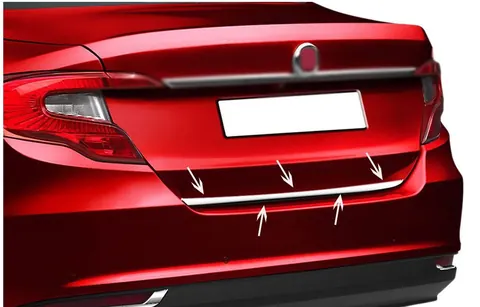 Кромка багажника (нерж) Sedan, Carmos - Турецька сталь для Fiat Tipo 2016- рр — Fiat Tipo 2016- гг. DianaParts