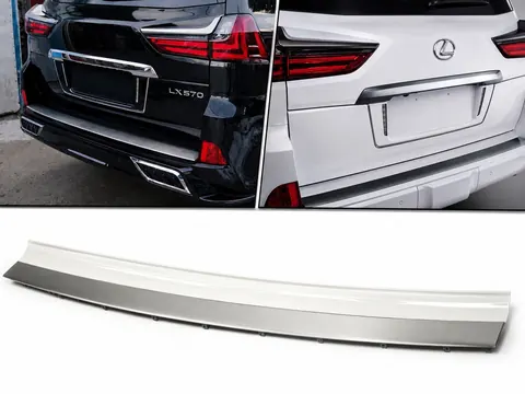 Вставка на задній бампер з хромом (2016-2026) для Lexus LX570/450d рр — Lexus LX570/450d 2008-2022 гг. DianaParts