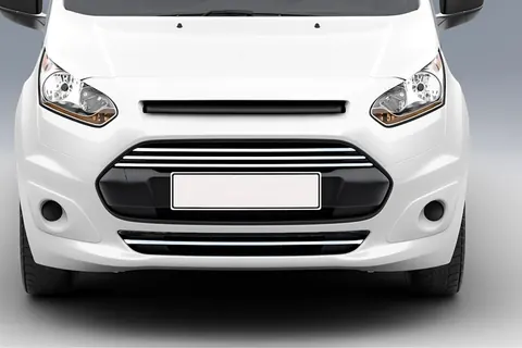 Накладки на передній бампер і решітку (4 шт, нерж) для Ford Connect 2014-2021 рр — Ford Connect 2014-2021 гг. DianaParts