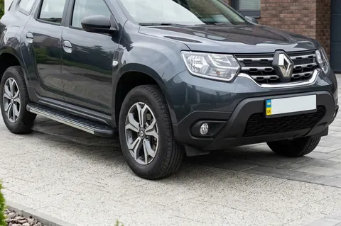 Бокові пороги Duru (2 шт, алюміній ) для Renault Duster 2018-2024 рр — Renault Duster 2018-2024 гг. DianaParts