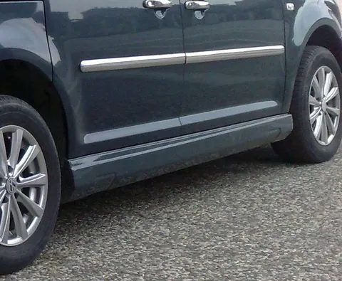 Бокові пороги дью-модель (під фарбування) для Volkswagen Caddy 2004-2010 рр — Volkswagen Caddy 2004-2010 гг. DianaParts