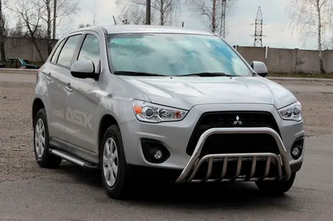 Кенгурятник WT002 (нерж.) для Mitsubishi ASX 2010-2023 рр — Mitsubishi ASX 2010-2023 гг. DianaParts