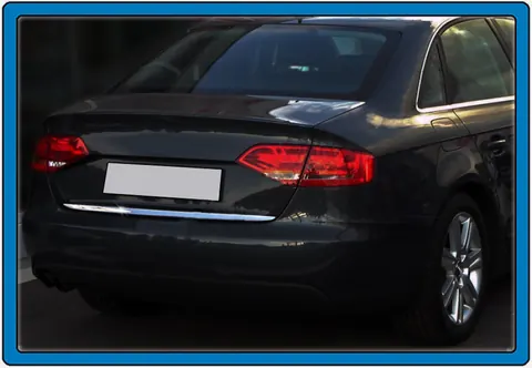 Кромка багажника (sedan, нерж.) OmsaLine - Італійська нержавійка для Ауди A4 B8 2007-2015 рр — Audi A4 B8 2007-2015 гг. DianaParts