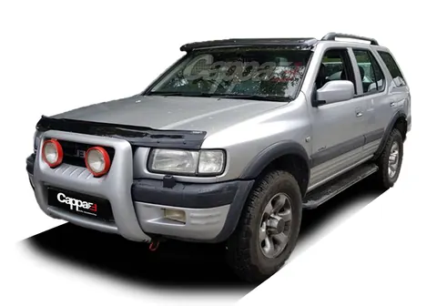 Козирок на лобове скло (чорний глянець, 5мм) для Opel Frontera 1991-1998 рр — Opel Frontera 1991-1998 гг. DianaParts